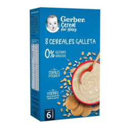 Gerber 8 Cereales Con Galleta 1 Estuche 500 G