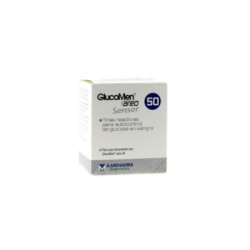Tiras Reactivas Glucemia Glucomen Areo Sensor 50 Tiras Reactivas