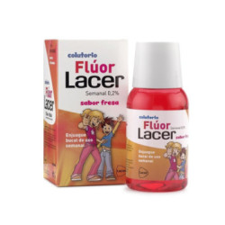 Lacer Colutorio Semanal Flúor Sabor Fresa 100 Ml.