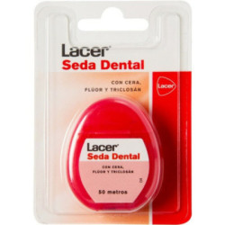 Lacer Seda Dental Con Cera Flúor Y Triclosan 50 Ml.