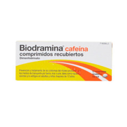 Biodramina cafeina 12 comprimidos recubiertos