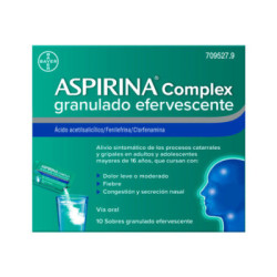 Aspirina complex 10 sobres granulado efervescente