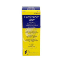 Hurricaine spray 200 mg/ml solucion para pulverizacion bucal 1 frasco 5 ml