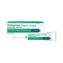 Cohortan 5 mg/g + 5 mg/g 1 tubo pomada rectal 30 g