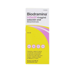 Biodramina infantil 4 mg/ml solucion oral 1 frasco 60 ml