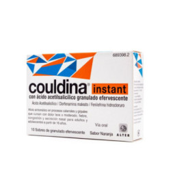 Couldina instant con acido acetilsalicilico 10 sobres granulado efervescente