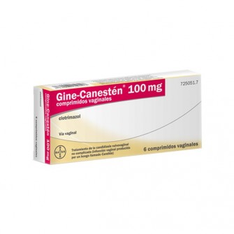 GINE-CANESTEN 100 MG COMPRIMIDOS VAGINALES , 6 COMPRIMIDOS