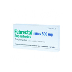 Febrectal ninos 300 mg 6 supositorios