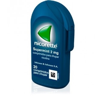 NICORETTE SUPERMINT 4 MG COMPRIMIDOS PARA CHUPAR EFG, 20 COMPRIMIDOS