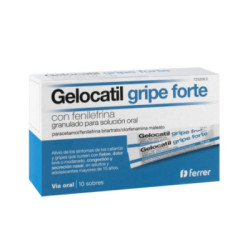 Gelocatil gripe forte con fenilefrina 10 sobres granulado para solucion oral